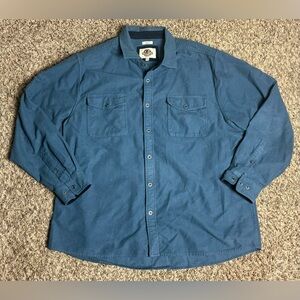 Blue Casual Button Down